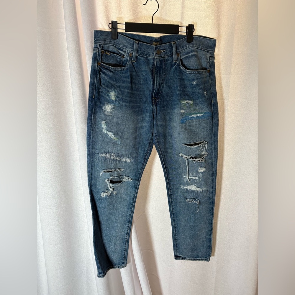 Polo Ralph Lauren Avery Boyfriend Jeans Size 29 Distressed Vintage EUC 538